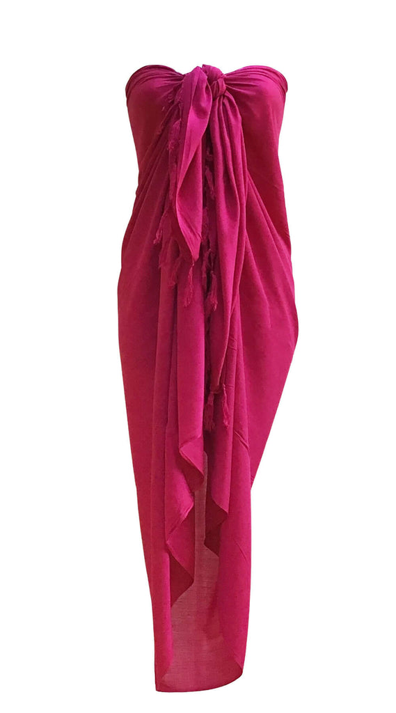 Long Sarong Fuchsia - Bare Essentials