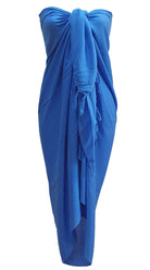Long Sarong (Mid Blue) - Bare Essentials