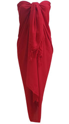 Long Sarong (Red) - Bare Essentials
