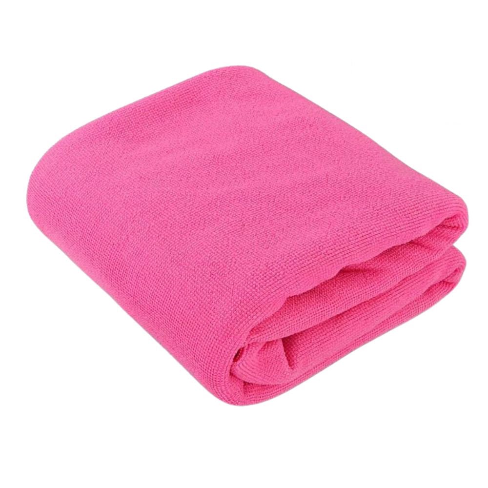 Microfibre Beach Towel (Pink) - Bare Essentials