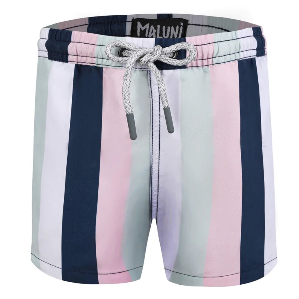 Multi Stripe Boys Swimshorts - Bare Essentials