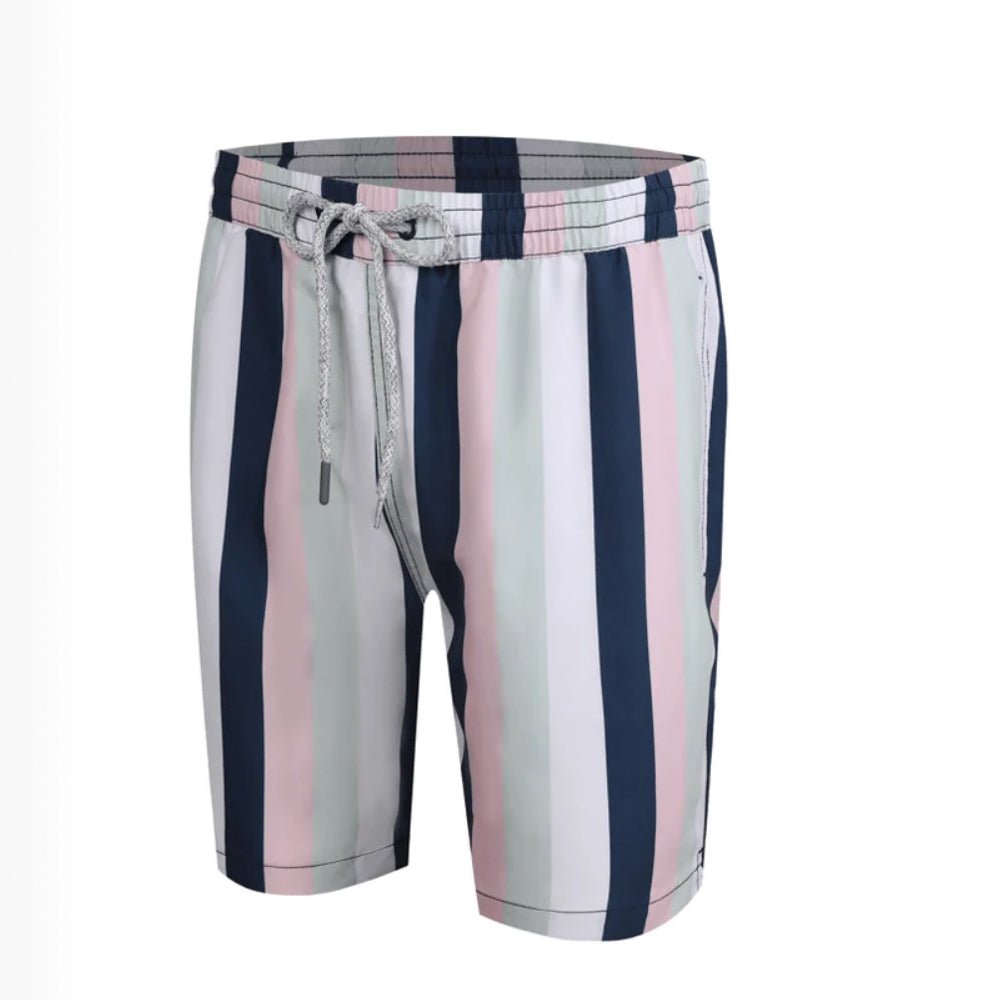 Multi Stripe Men's Boardshorts - Bare Essentials