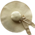 Oversized Hat with Ribbon (Natural) - Bare Essentials
