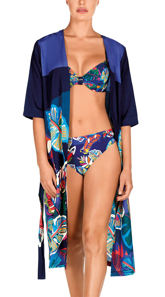 Patterned Kimono Style Robe - Bare Essentials