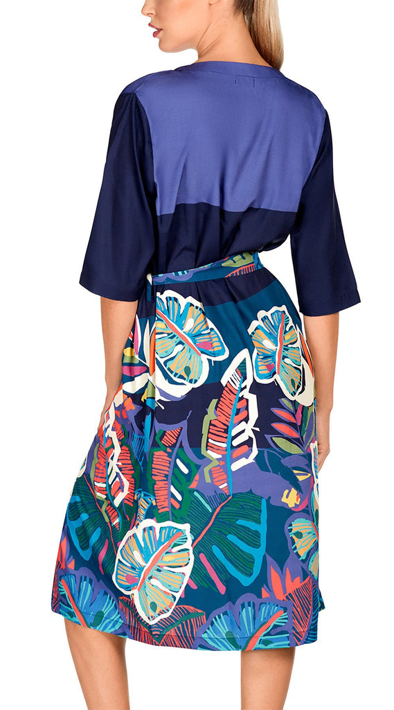Patterned Kimono Style Robe - Bare Essentials