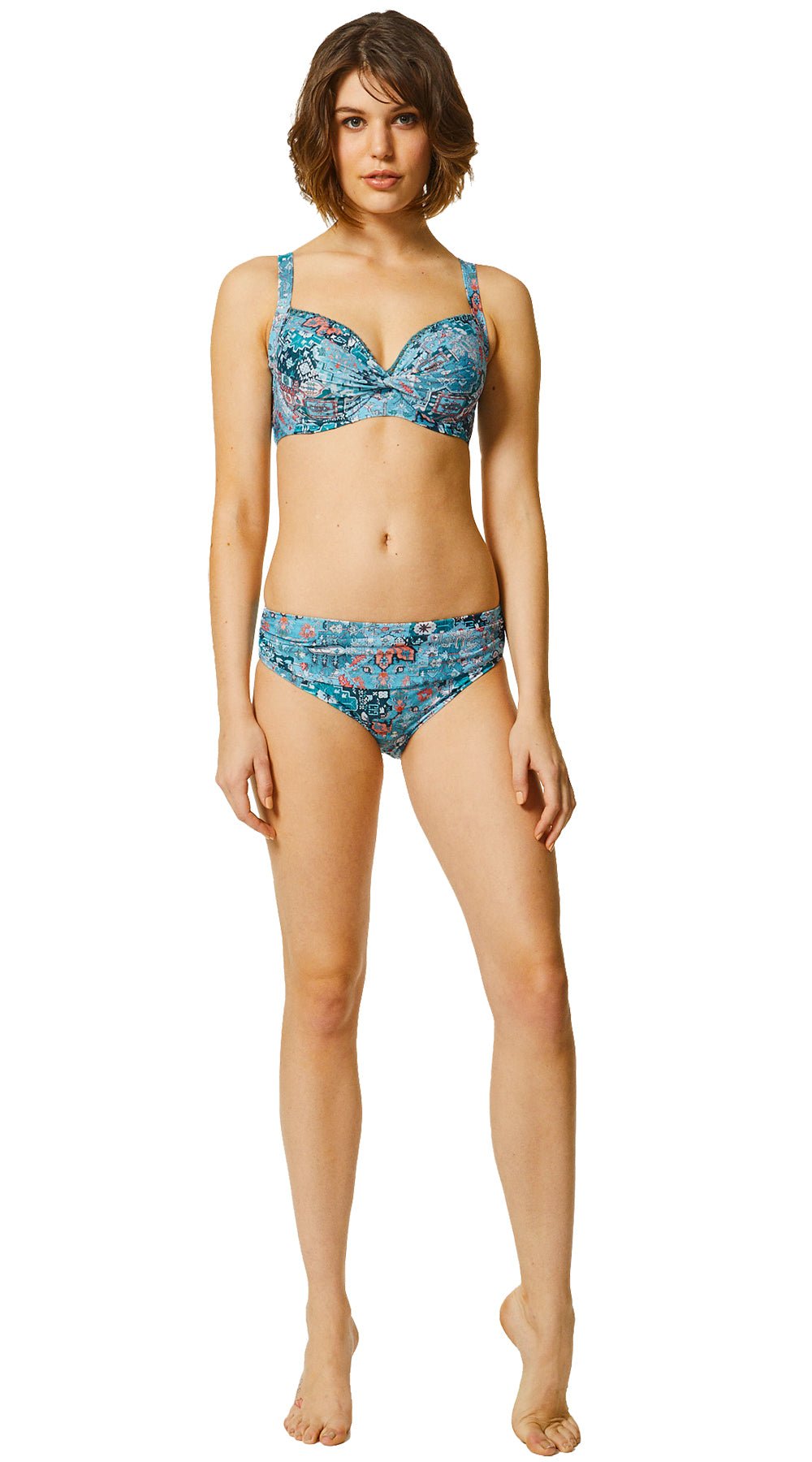 Persian Empire U/W Cross Front Top (DD) & Ruched Front Pant - Bare Essentials