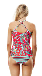 Retro Surf High Neck Tankini & Reversible Hipster Pant - Bare Essentials