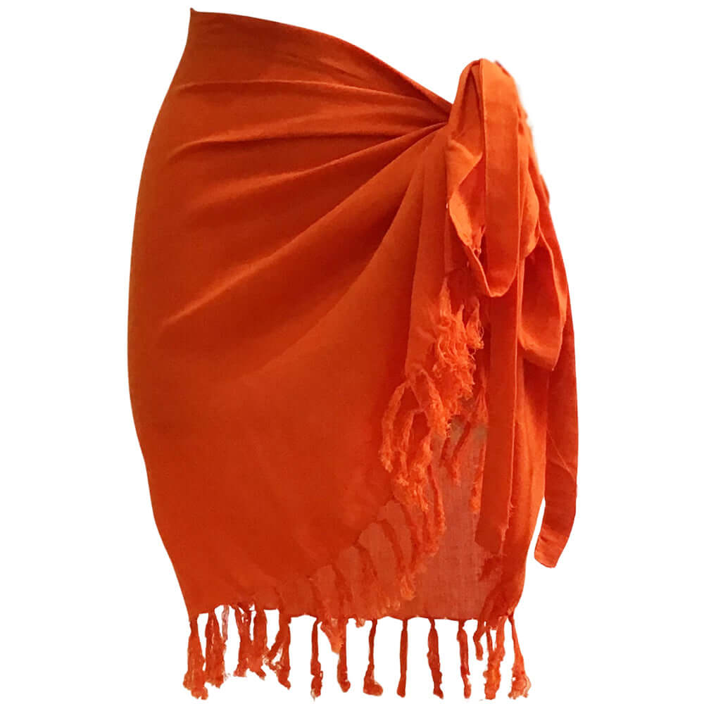 Short Sarong (Orange) - Bare Essentials