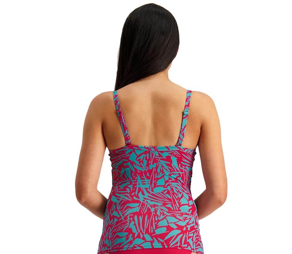 Silhouette Wrap U/W Tankini (D, DD, E & F cup) & Contours Ruched Front Pant - Bare Essentials