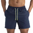 SOLD OUT - Beau Men's Drawstring Board Shorts (Navy) - Bare Essentials