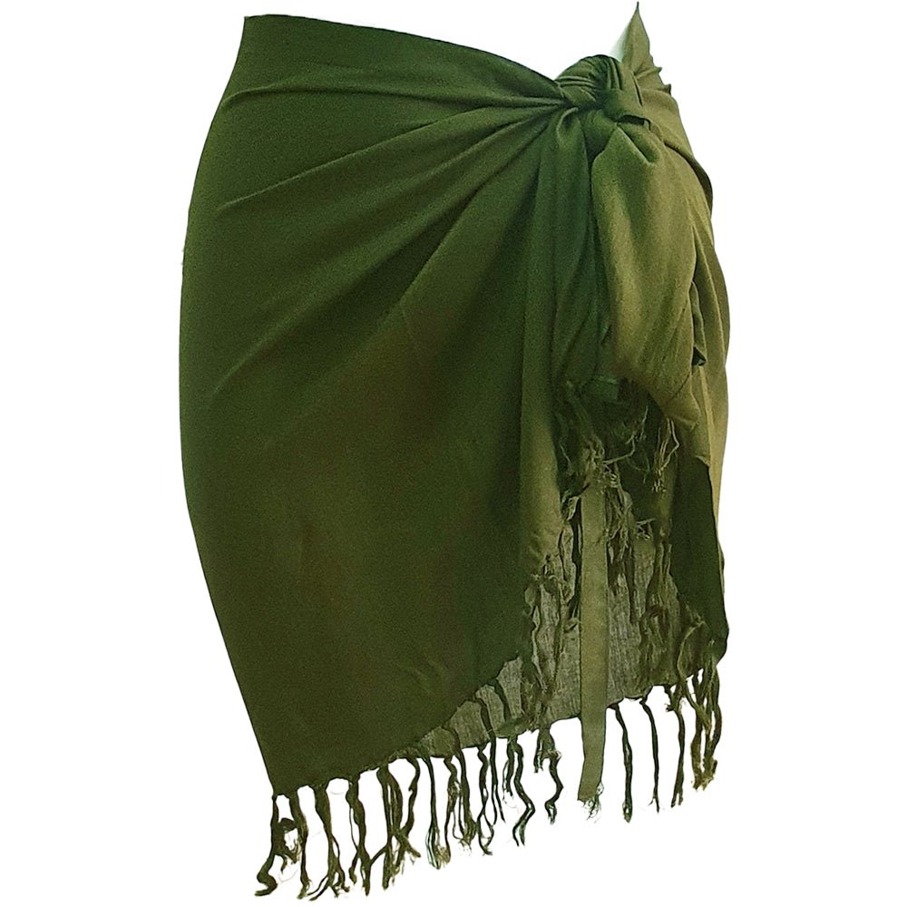 SOLD OUT - Short Sarong (Olive) - Bare Essentials