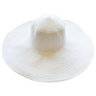 SOLD OUT - Wide Brim Foldable Travel Hat (White) - Bare Essentials
