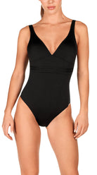 Solid Low Back Swimsuits - Bare Essentials