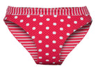 Spots 'N Stripe Tab Bandeau & Banded Pant | Reversible (Red | Black) - Bare Essentials