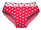 Spots 'N Stripe Tab Bandeau & Banded Pant | Reversible (Red | Black) - Bare Essentials