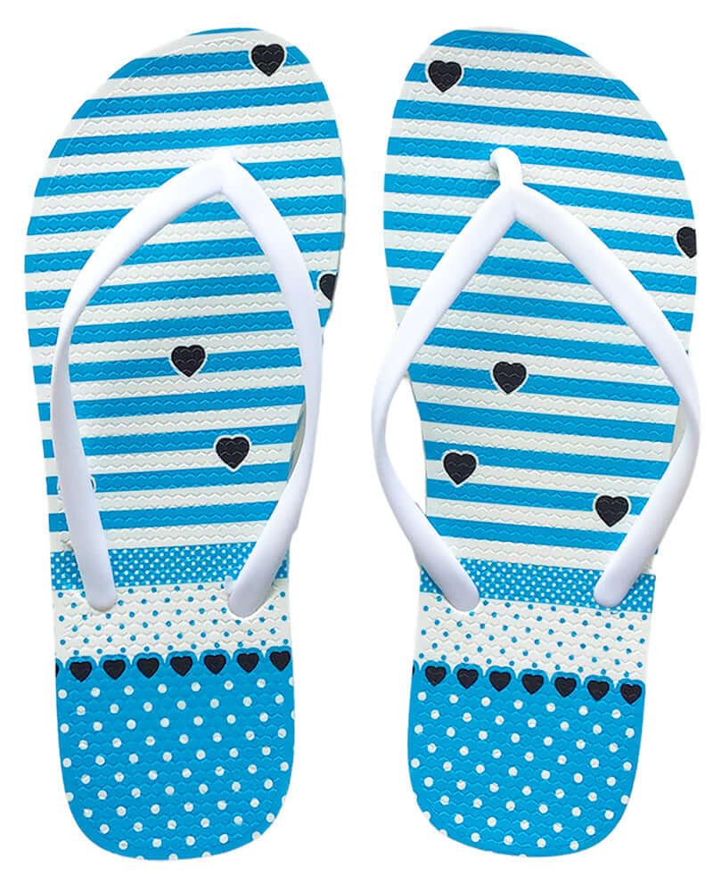 Sweetheart Flip Flops - Blue - Bare Essentials