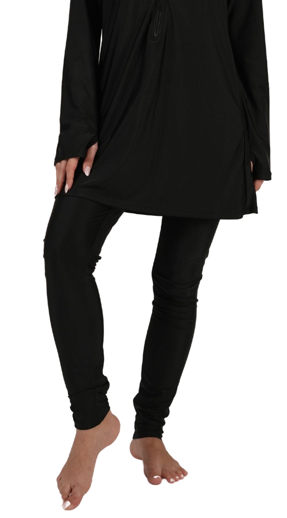 Swim Leggings (Black) - Bare Essentials