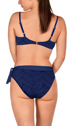 Textured D Cup Underwired Top & High Waist Fold over bottoms - Bare Essentials