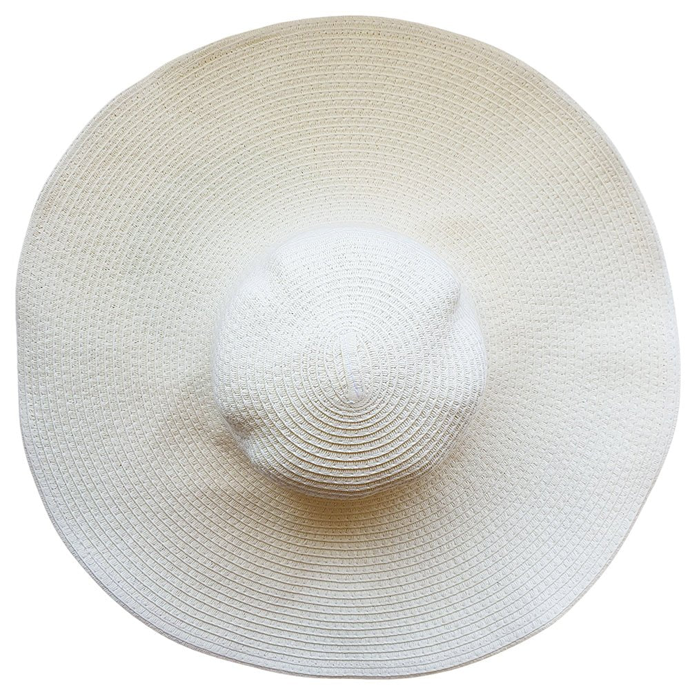 Wide Brim Foldable Travel Hat (Cream) - Bare Essentials