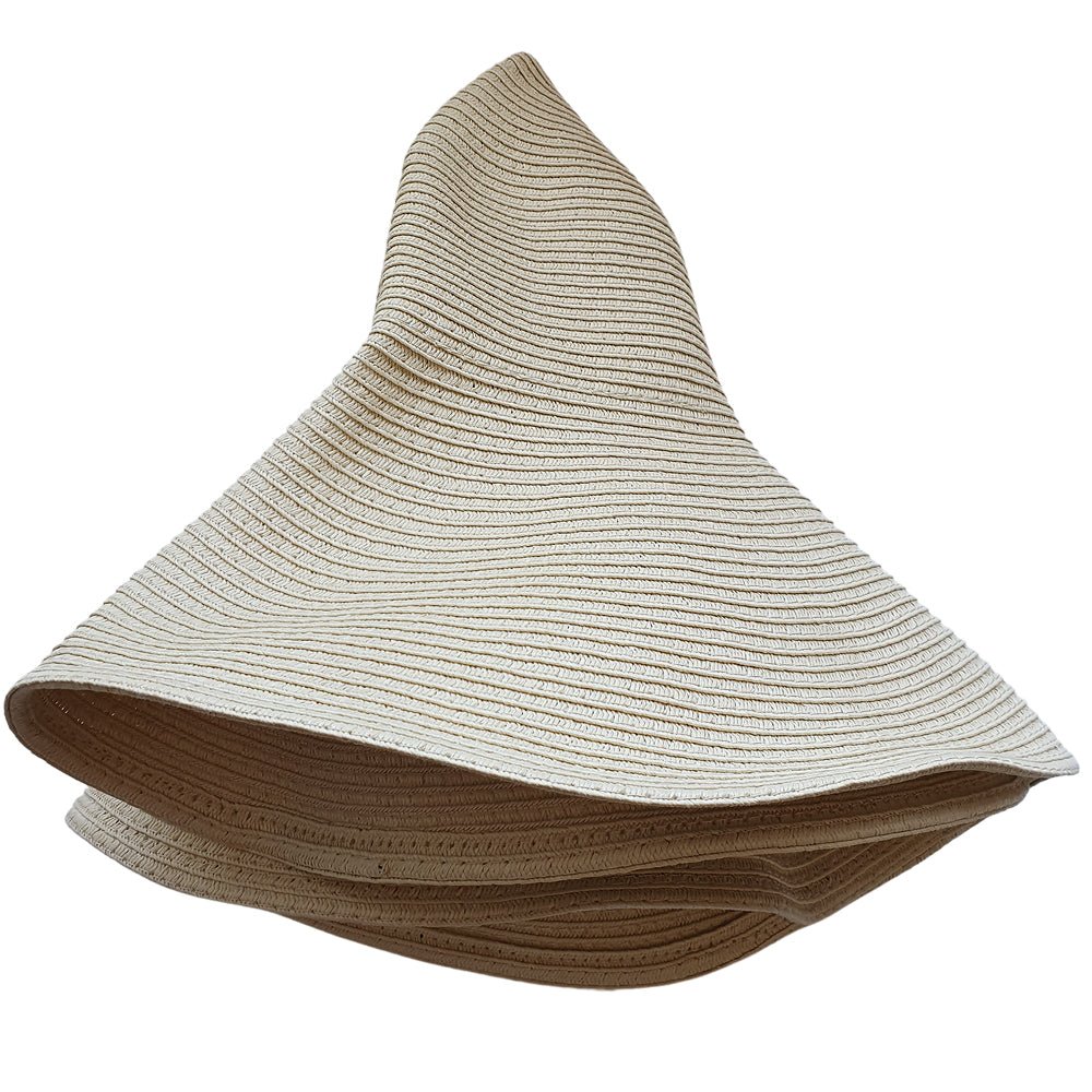 Wide Brim Foldable Travel Hat (Natural) - Bare Essentials