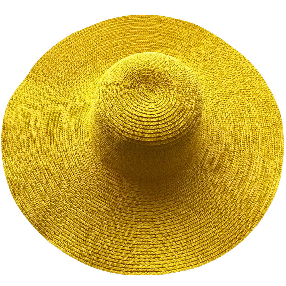 Wide Brim Hat (Yellow) - Bare Essentials