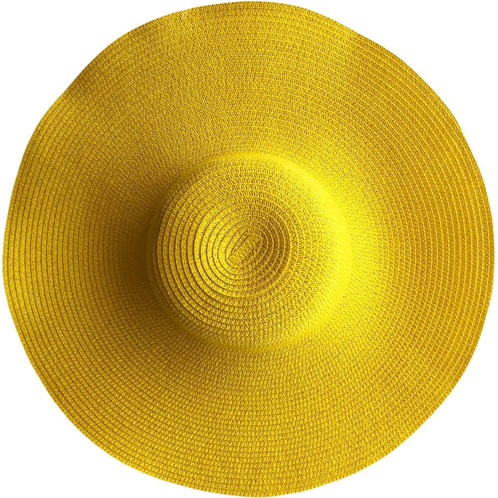 Wide Brim Hat (Yellow) - Bare Essentials