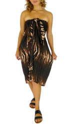 Wildcat Printed Sarong (Brown) - Bare Essentials
